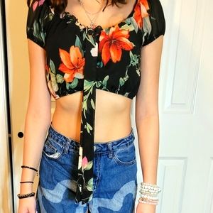 Crop top blouse